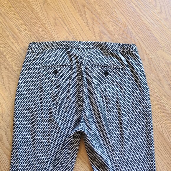 WEEKEND MAXMARA CAPRI FLARE FITW19 STRETCH COTTON DRESS PANTS CROPPED sz US 10 - Picture 5 of 8